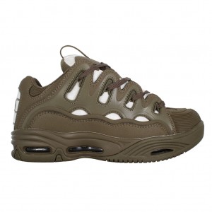 Olive / White Osiris D3 2001 Women Skate Shoes | OS4670218