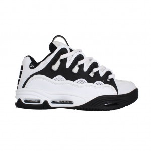 White / Black Osiris D3 2001 Women Skate Shoes | OS6495873